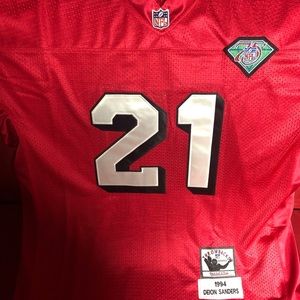 Deion Sanders 49ers Throwback Jersey